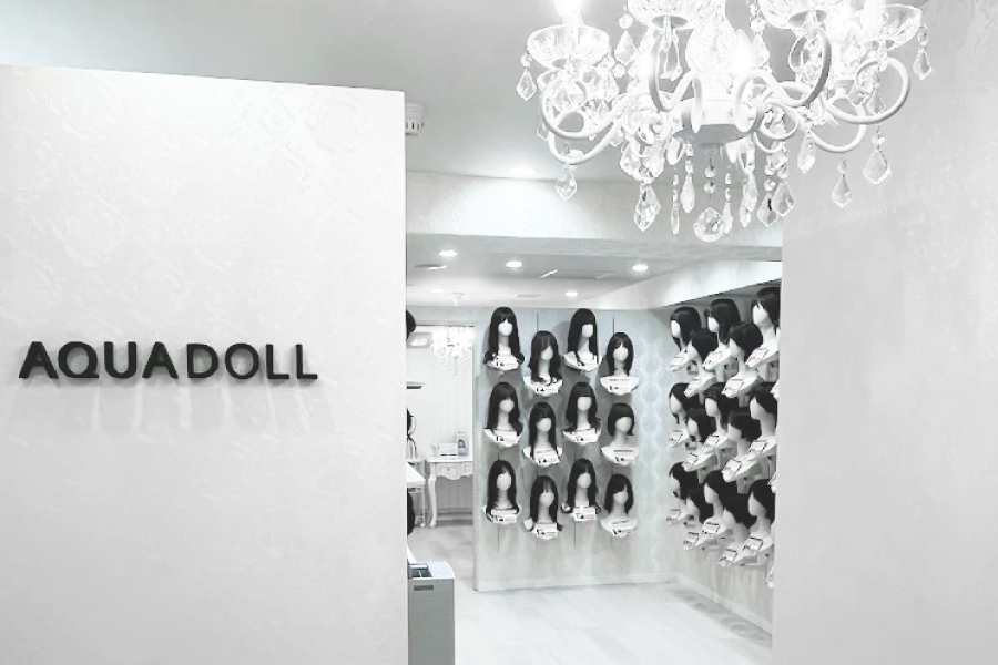 ウィッグ専門店AQUADOLL京都サロン店内写真