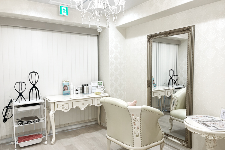 ウィッグ専門店アクアドールの個室写真