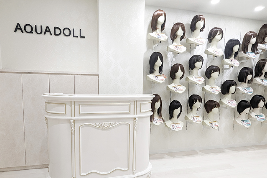 ウィッグ専門店AQUADOLL難波サロン店内写真