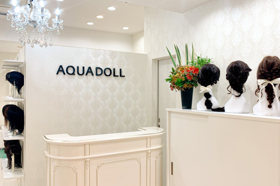 ウィッグ専門店AQUADOLL札幌サロン店内写真