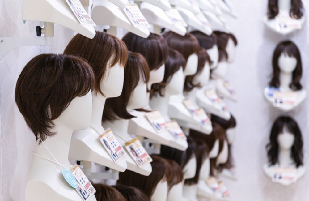 ウィッグ専門店アクアドールの店内写真