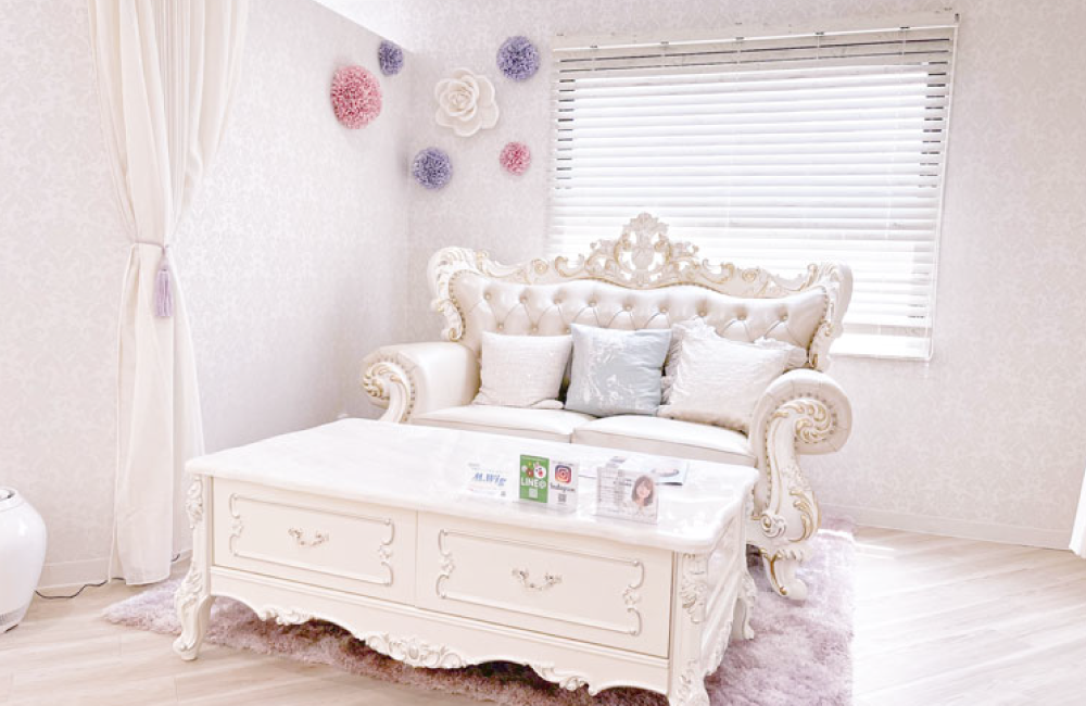 ウィッグ専門店アクアドールのプライバシー配慮設計写真